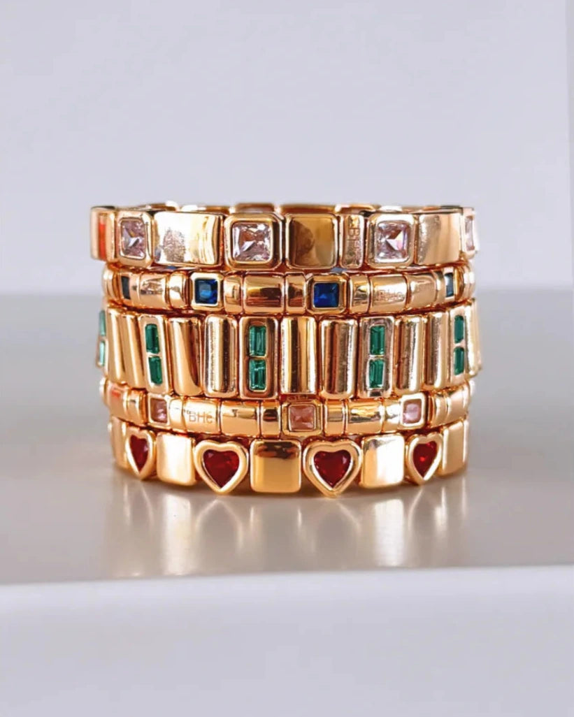 Emerald Bit Bracelet