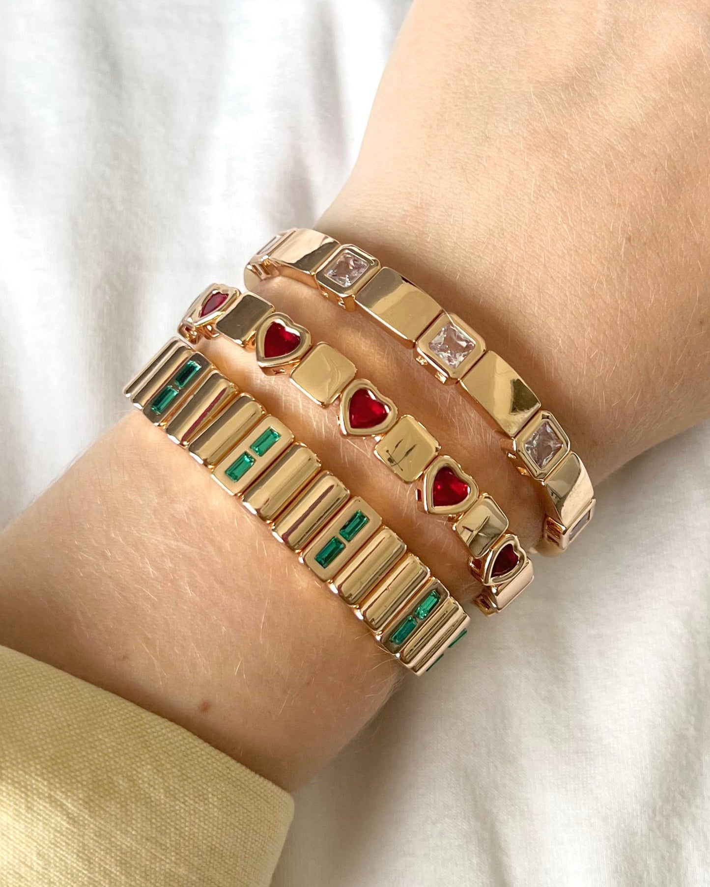 Emerald Bit Bracelet