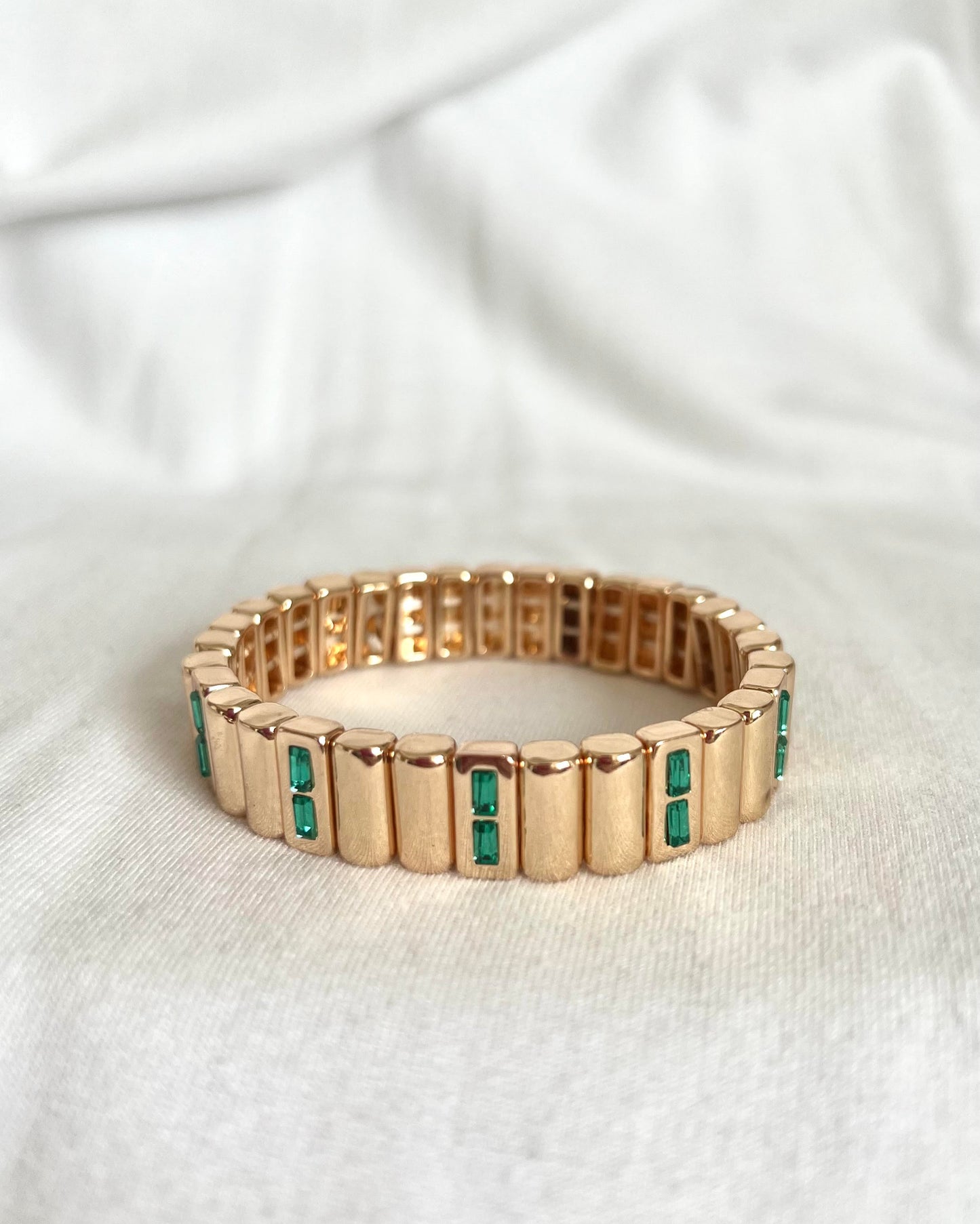 Emerald Bit Bracelet