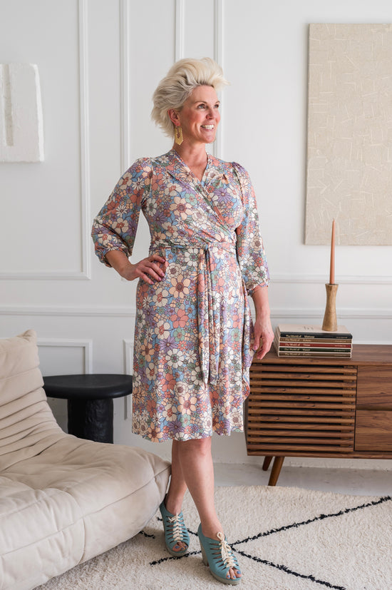 Flower Power Wrap Dress