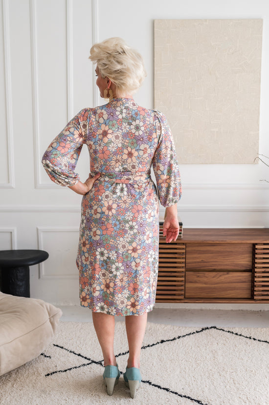 Flower Power Wrap Dress