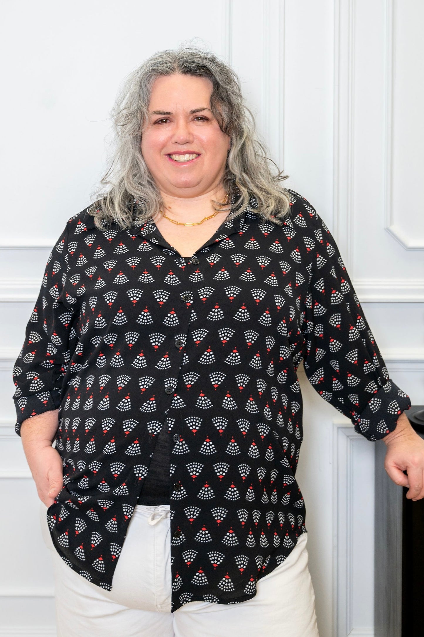 Black Art Deco Shirt