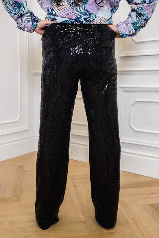 Sequin Straight Leg Pants