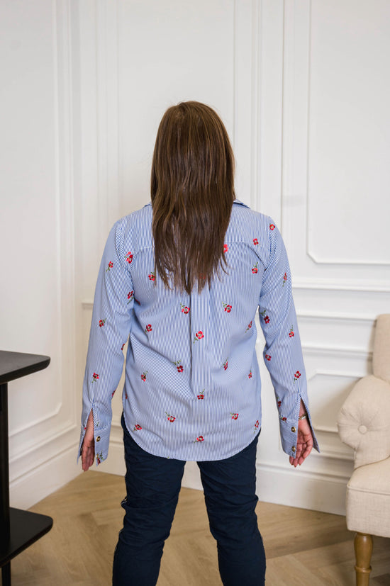 Stripes + Roses Shirt