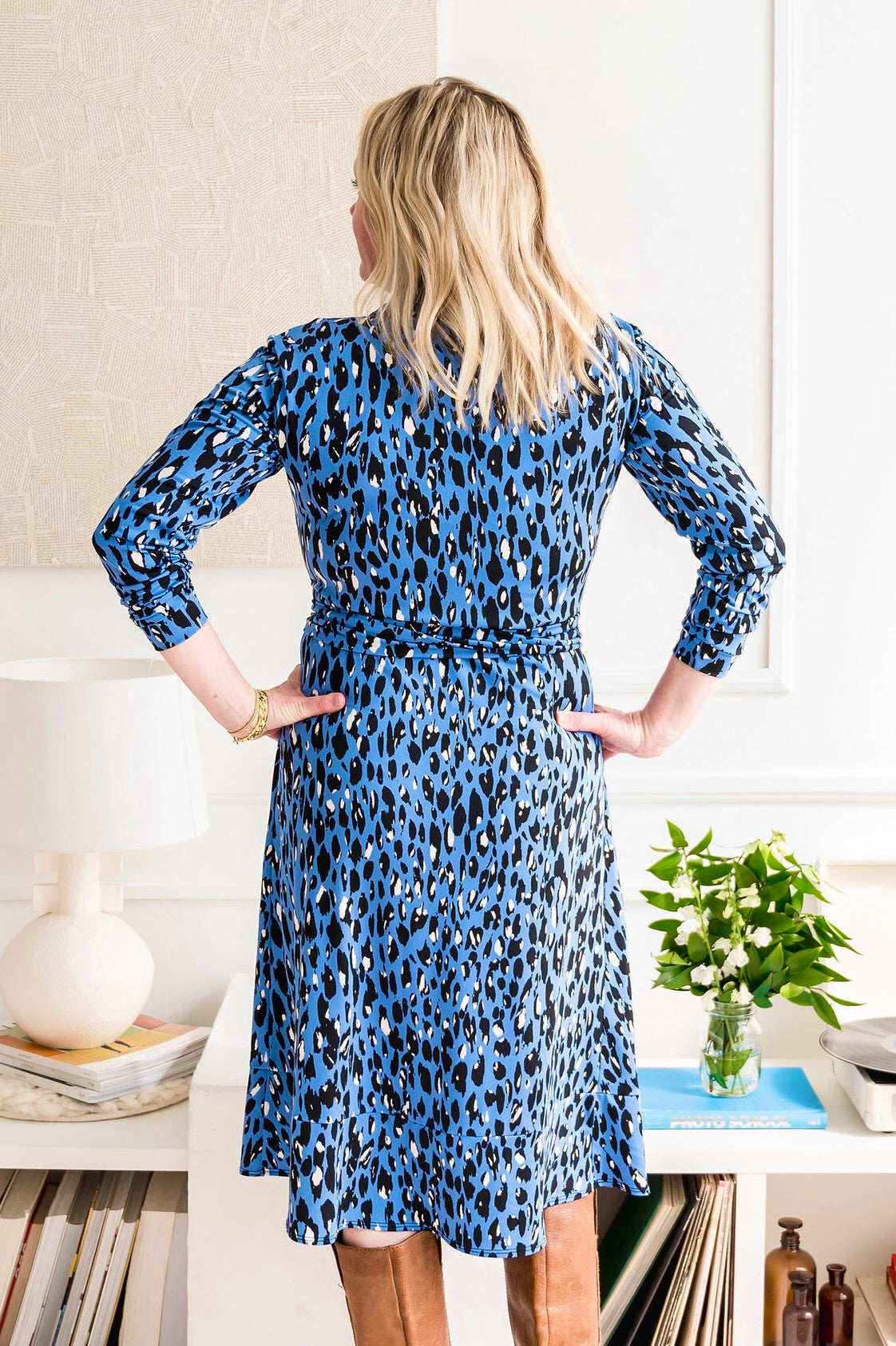 Leopard Print Wrap Dress