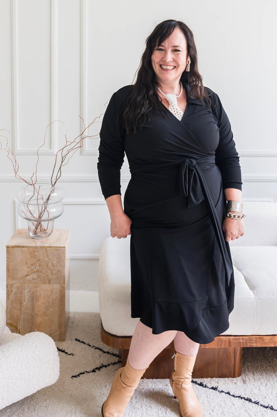 Black Wrap Dress
