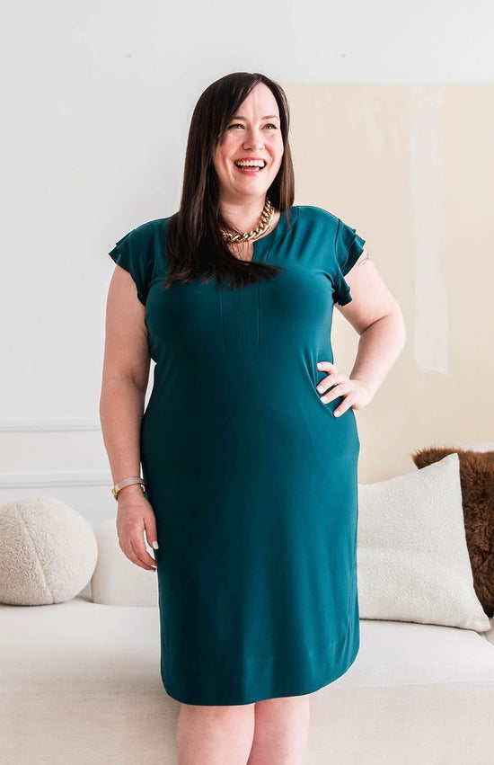 Emerald Green Sheath Dress