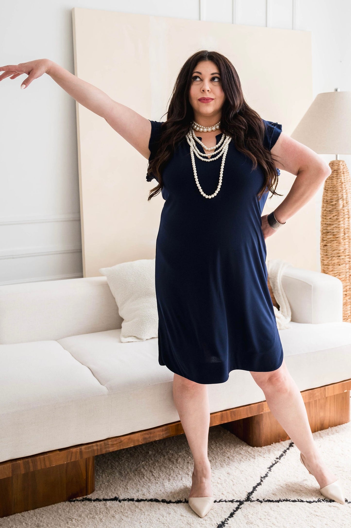 Navy Sheath Dress