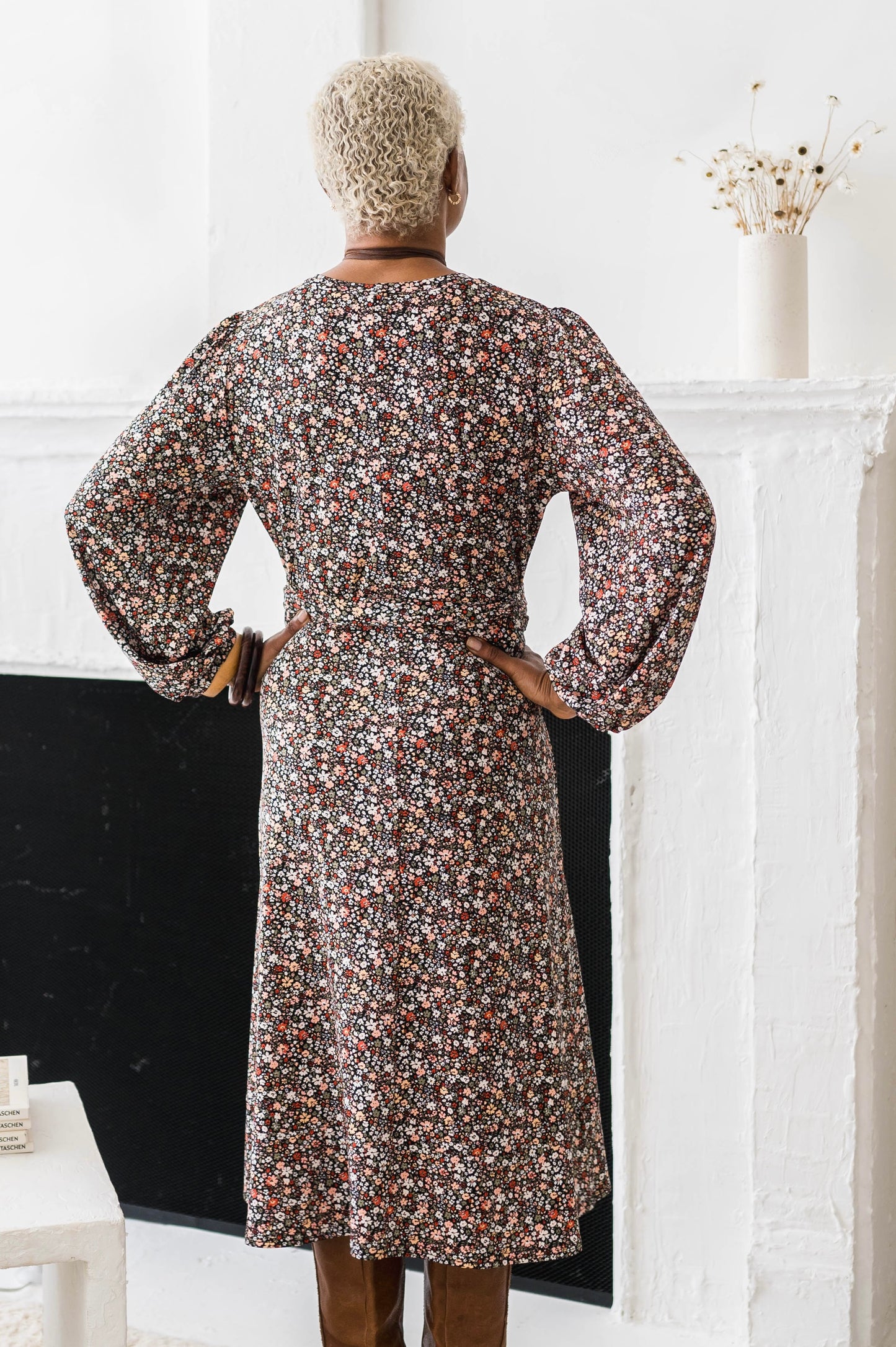 Printed Wrap Dress