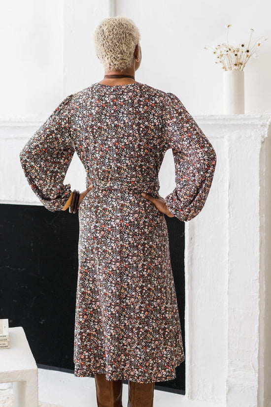 Printed Wrap Dress