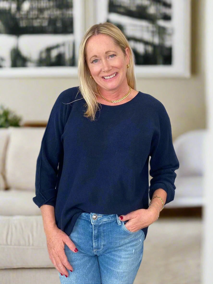Navy Luxury Sweater