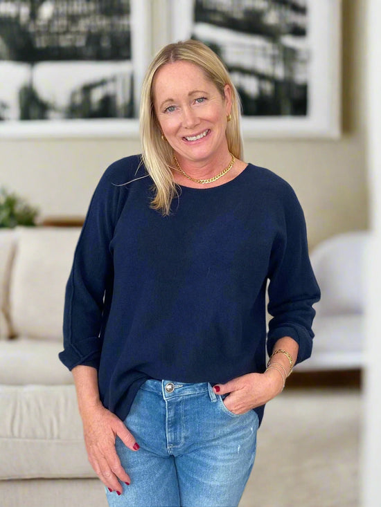 Navy Luxury Sweater