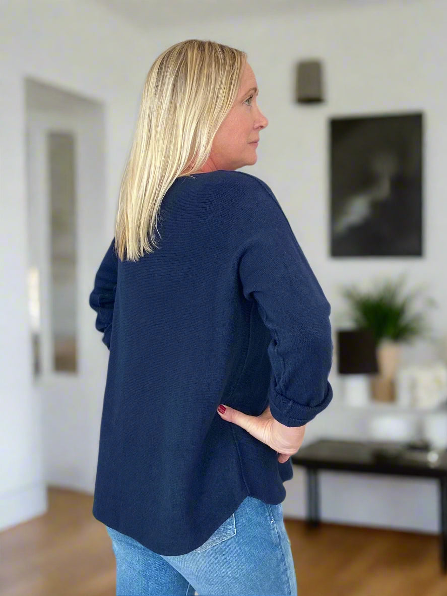 Navy Luxury Sweater