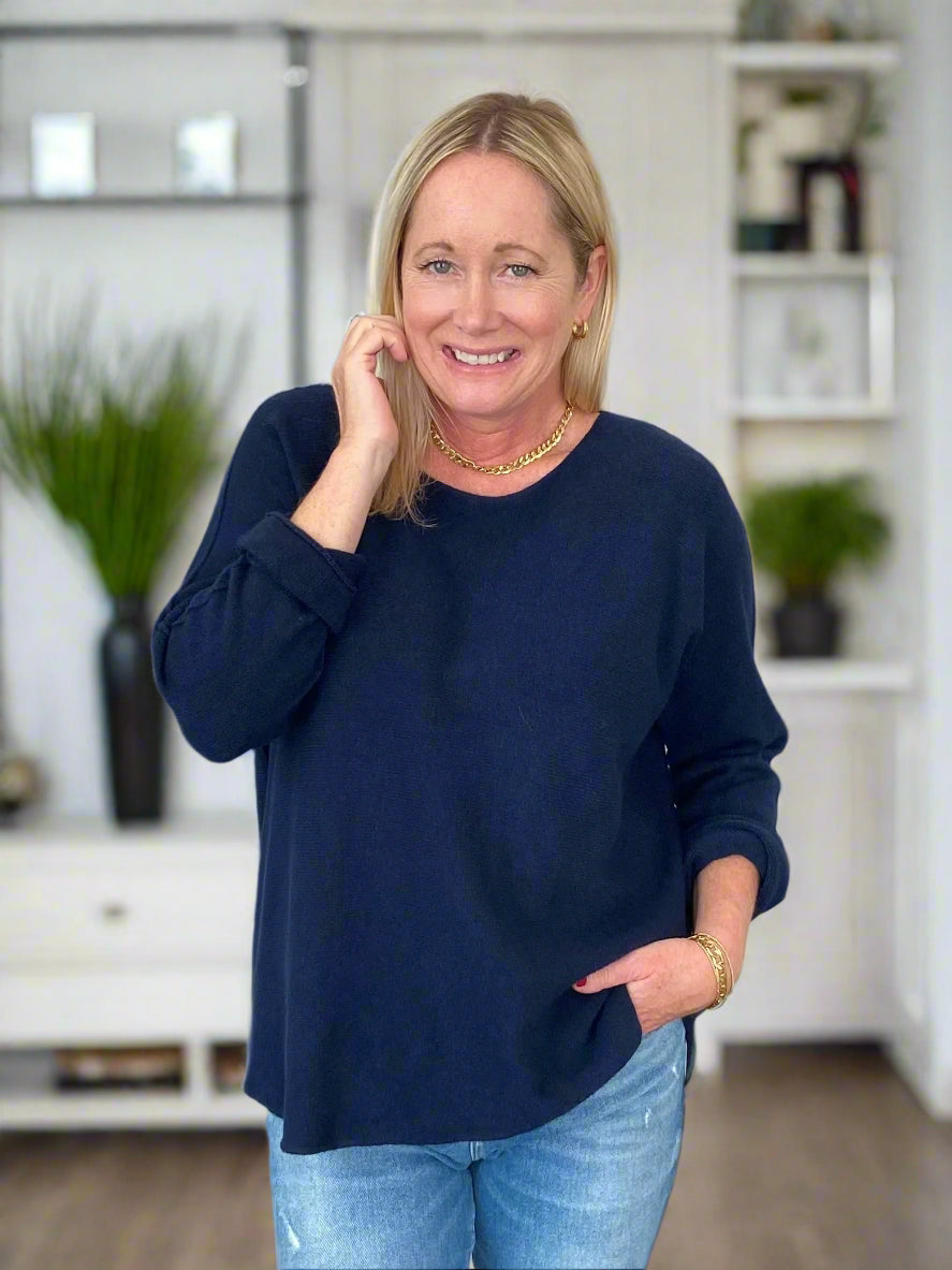 Navy Luxury Sweater