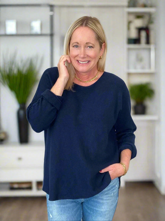 Navy Luxury Sweater
