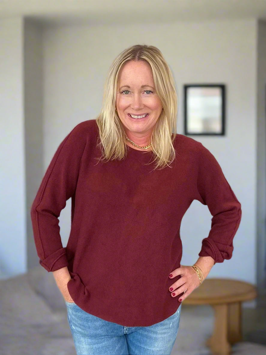 Burgundy Luxury Sweater