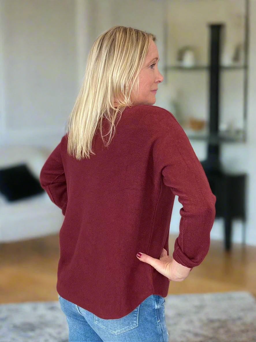 Burgundy Luxury Sweater