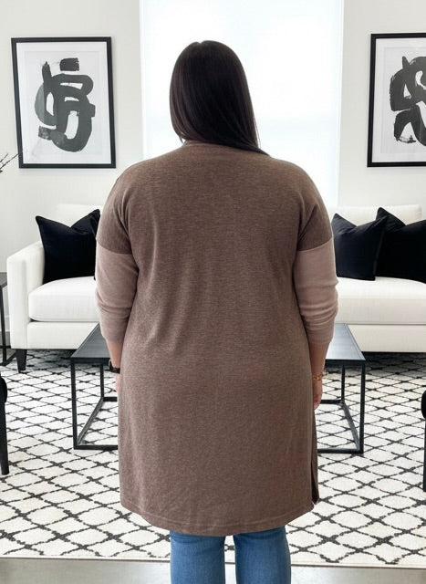 Cocoa + Pink + Mink Cardigan