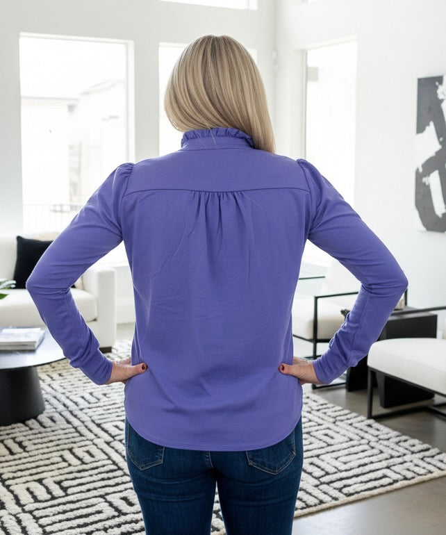 Purple Sweater Blouse