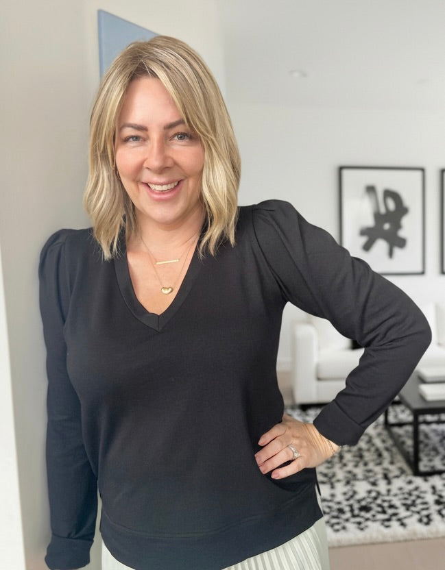 Black Sassy Sweatshirt