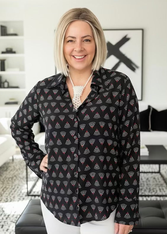 Black Art Deco Shirt