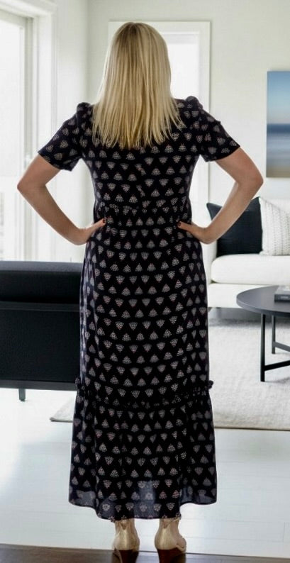 Black Art Deco Dress