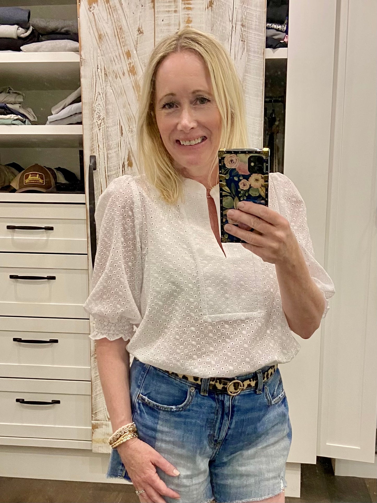 Eyelet Summer Blouse