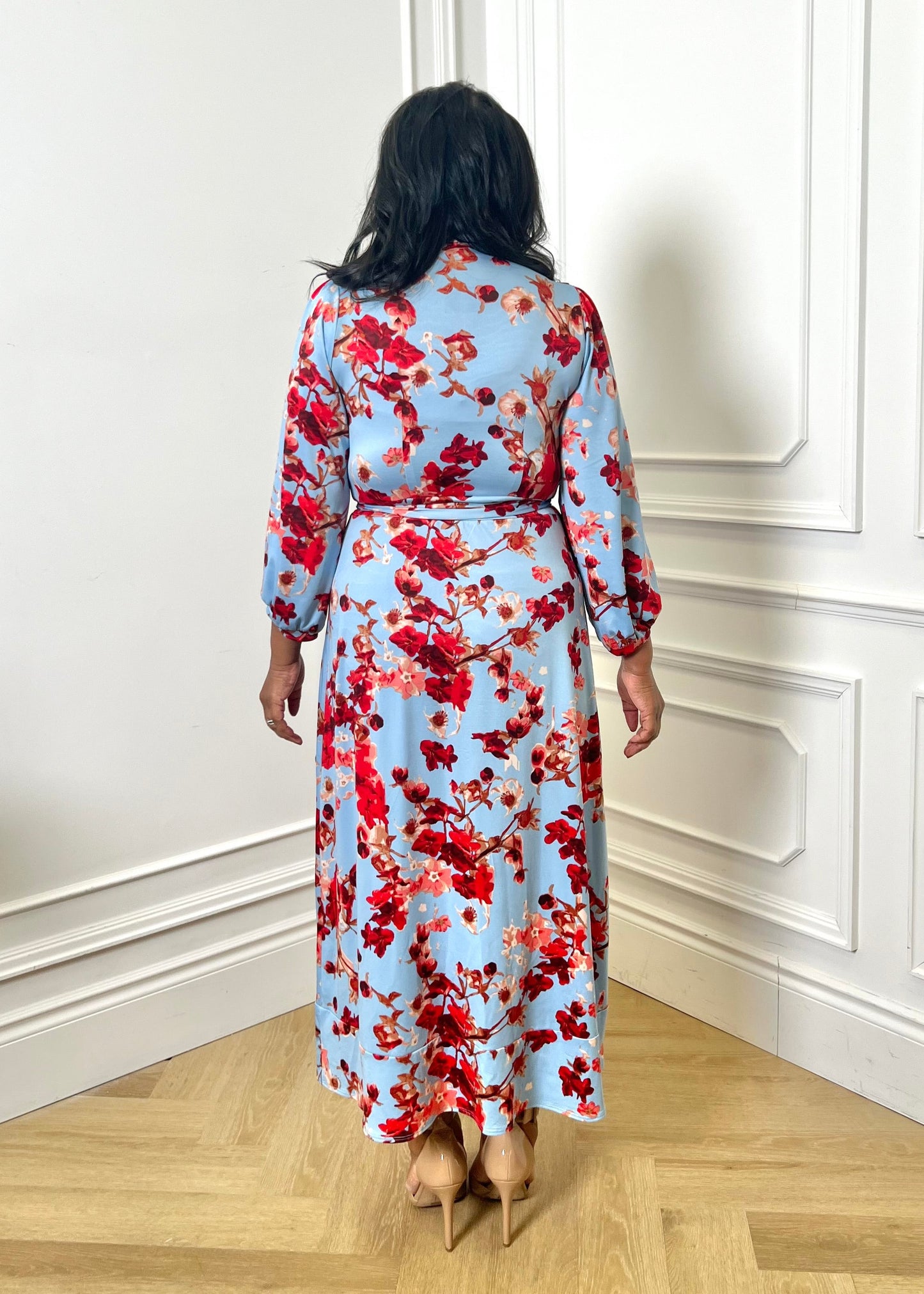 Cherry Blossom Wrap Dress