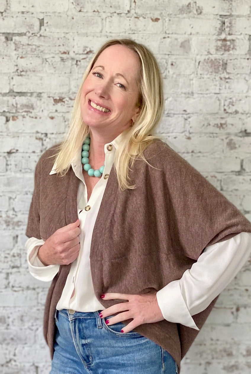 Mocha Darling Shrug