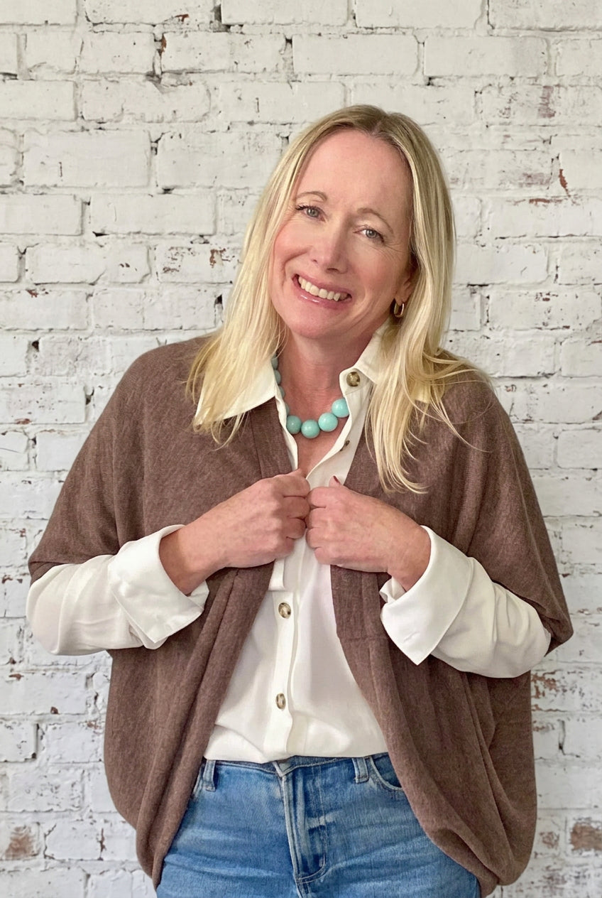Mocha Darling Shrug