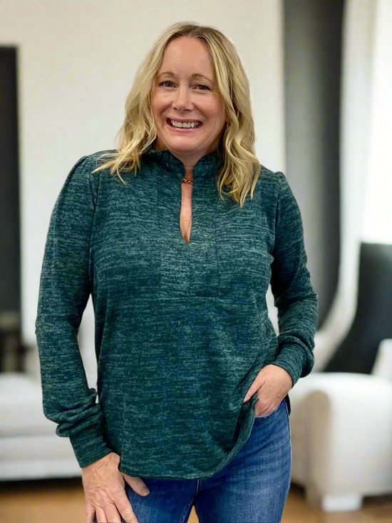 Green Sweater Blouse