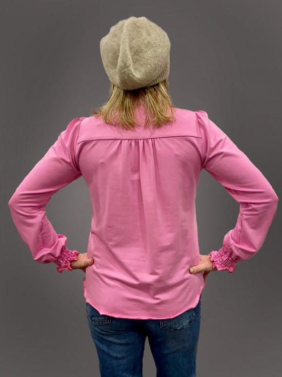 Pink Sweater Blouse - Dotty